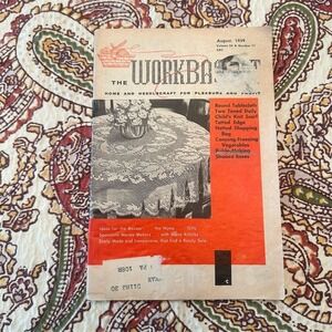 Vintage The Workbasket Magazine August 1959 Vol 24 No 11 Crafts Hobbies MCM